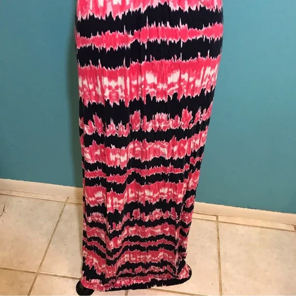 Tart Winslet Maxi Dress Tie Dye GUC Casual Criss Cross Back Woman’s Small S Sexy - Picture 6 of 16